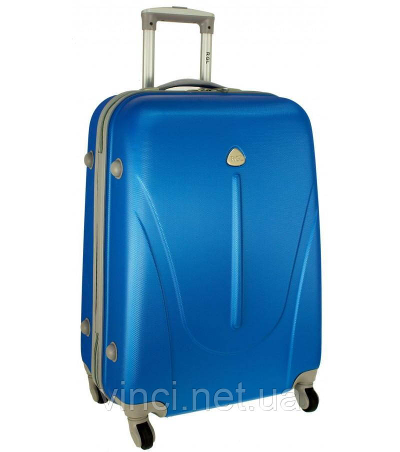 Чемодан дорожній RGL 883 полікарбонат середній Валіза Сумка на 4х колесах Дорожный чемодан 70л , ярко синій, фото 1