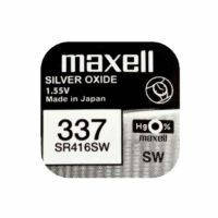 Батарейка Maxell SR416SW Silver Oxide (337), 1.55V, 1 шт.