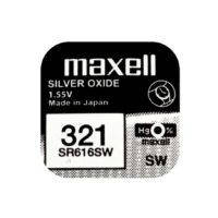 Батарейка Maxell SR616SW Silver Oxide (321), 1.55V, 1 шт.