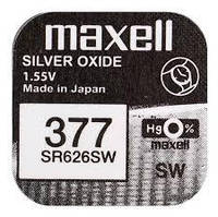 Батарейка Maxell SR626SW Silver Oxide (377), 1.55V, 1 шт.