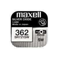 Батарейка Maxell SR721SW Silver Oxide (362), 1.55V, 1 шт.