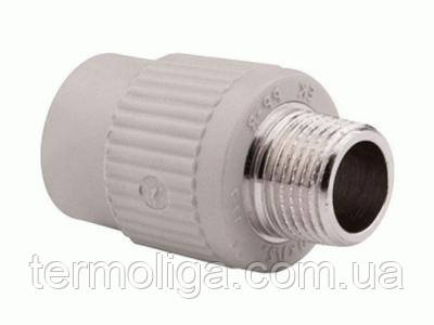 Поліпропіленова PPR муфта з різзю 40 мм х 11⁄4" РН Wavin Ekoplastik, фото 1