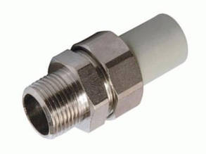 Поліпропіленова американка PPR 25х3/4" НР Wavin