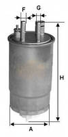 Фильтр топливный FIAT DOBLO Фиат Добло 1.9JTD 06-09/1.3 D Multijet 10 -> CHAMPION CFF100503