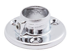 Кріплення до труби хромованої D25 (сталь або алюміній) фланець хром GIFF R11 система Джокер
