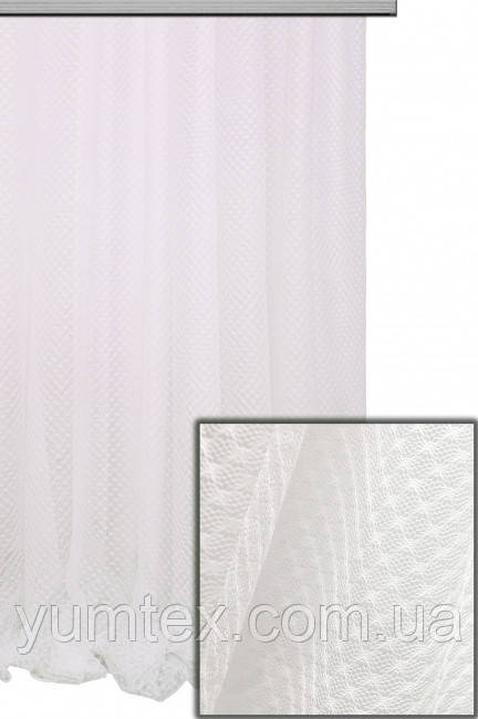 Тюль сетка ромбик арника или аноретта цвет белый - фото 1 - id-p97868620