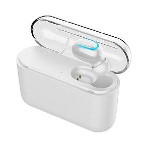Бездротовий Bluetooth-навушник із мікрофоном HBQ-Q32 Single Білий, фото 2