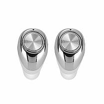 Бездротові навушники Bluetooth Alitek TWS-10 Stereo White/Silver, фото 5