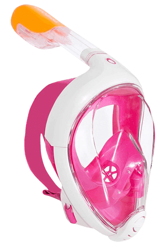 Інноваційна маска для снорклінга підводного плавання Easybreath рожева
