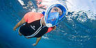 Інноваційна маска для снорклінга підводного плавання Easybreath рожева, фото 4