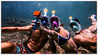 Інноваційна маска для снорклінга підводного плавання Easybreath рожева, фото 7