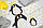 Панелька Преміум сатин Пінгвіни з короною 100*75, фото 2