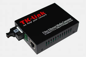 Медіаконвертер 10/100mb 1550 1SC.WDM + 1RJ45 TK-link без БЖ
