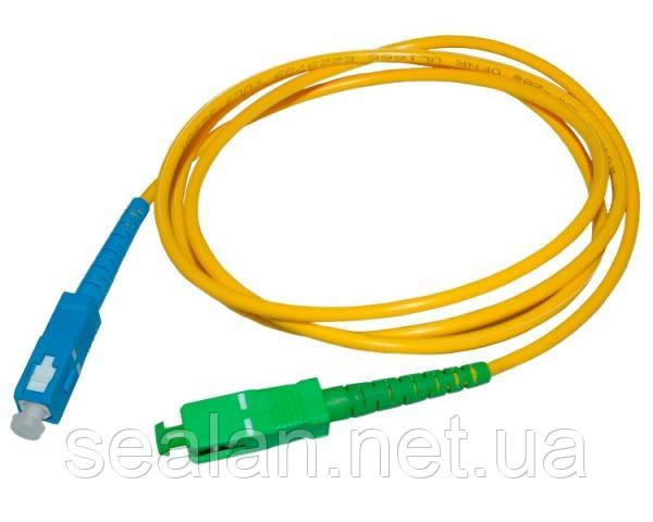 Патчкорд оптичний гібрид SC/APC-SC/UPC 3мм SM 1м G657A ValCord