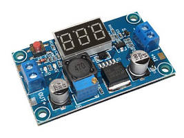 Знижувальний перетворювач 3A, LM2596S+LED дисплей DC-DC 1-36В