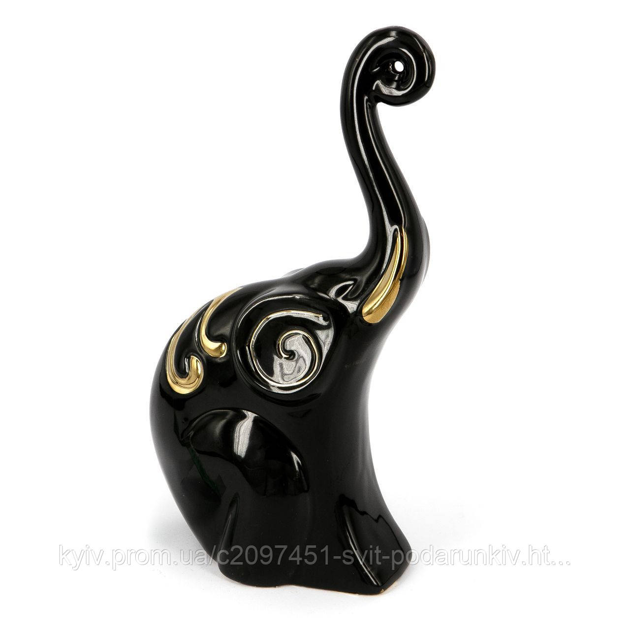 Фігурки слонів у будинку для декору чорний HYS21225-1, фото 1