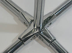 Кріплення перехресне до труби D25 муфта хром GIFF R45М система Джокер