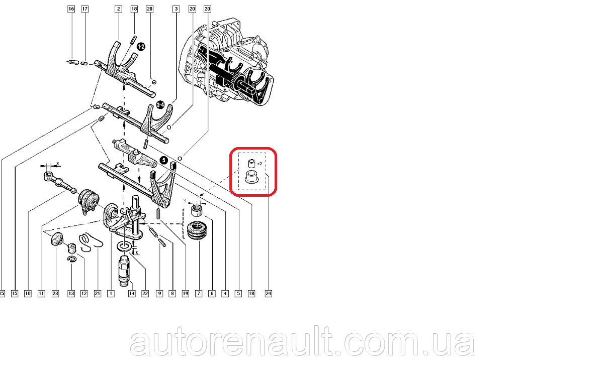 Сальник штока(вилки) коробки передач Рено Логан II + Сандеро RENAULT (Оригинал) 8201048885 - фото 5 - id-p501893120