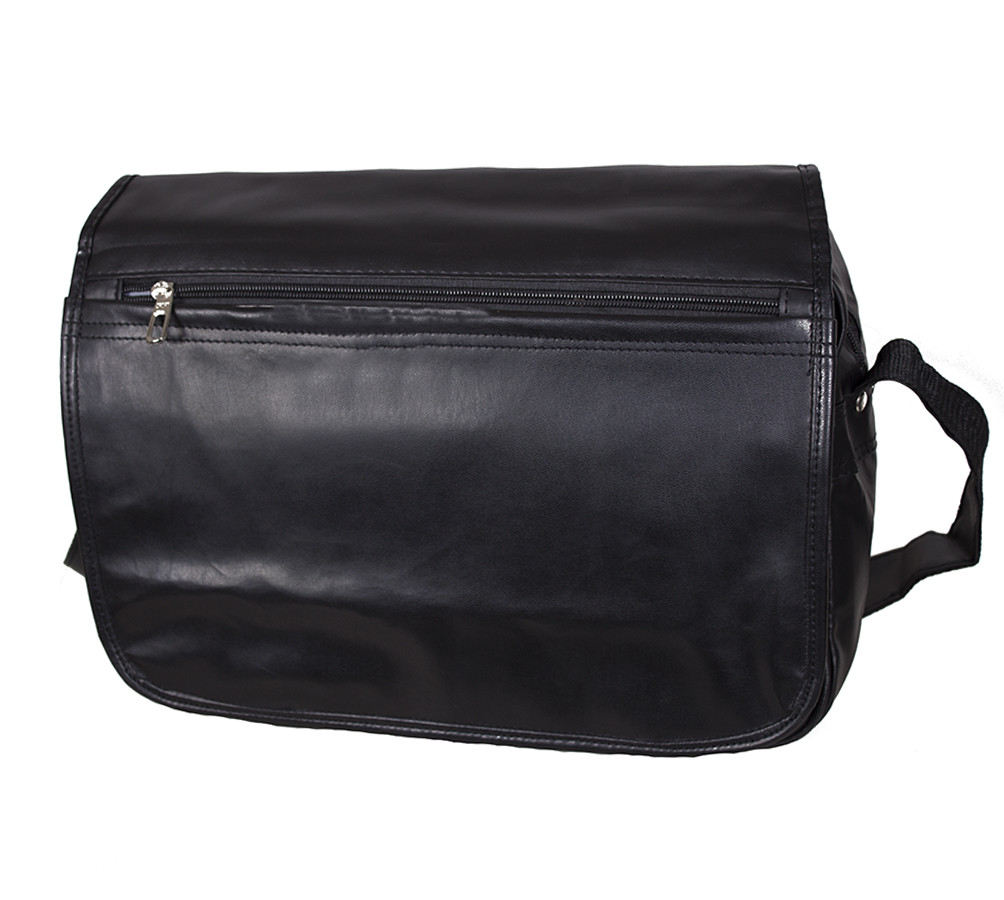 Чоловіча сумка зі шкірозамінника VC7711-569-11111 чорна, фото 1