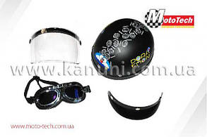 Шолом X8 Покемон (відкритий + окуляри)
