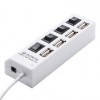 USB-хаб на 4-ри порти USB 2.0 білий