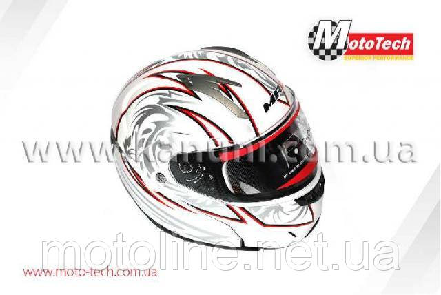 Шолом 309, модуляр з окулярами, білий, трансформер, фото 1