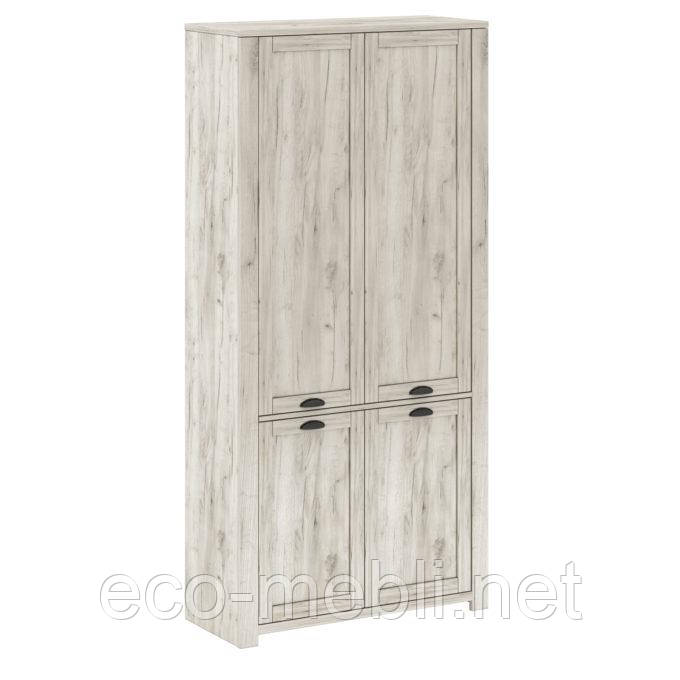 Шафа розпашна F 4Д у вітальню Mone Дуб Крафт Сірий Blonski, фото 1