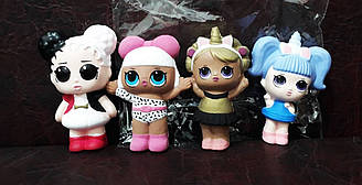 Сквіш-антистрес лялька LOL 4 штуки