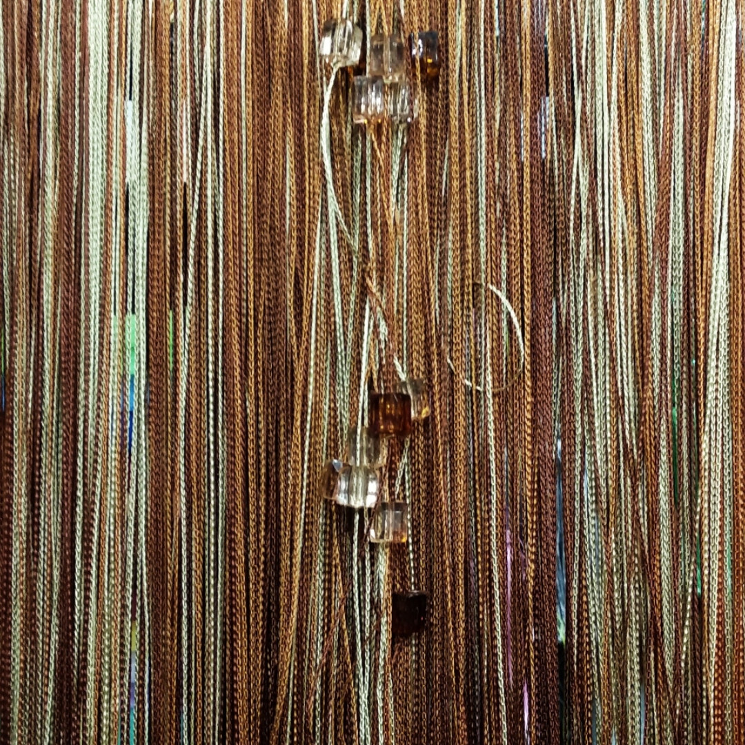 Штори нитки без люрексової нитки, з камінням