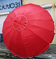 Зонт торговый садовый 3,6м 16 спиц красный