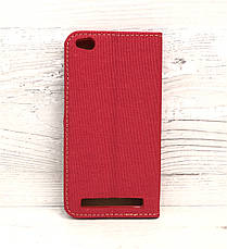 Чохол-книжка Goospery Canvas для Xiaomi Redmi 4a (Червоний), фото 2