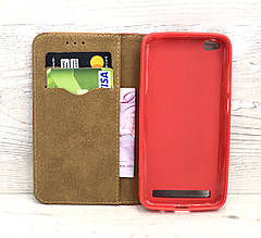Чохол-книжка Goospery Canvas для Xiaomi Redmi 4a (Червоний), фото 2