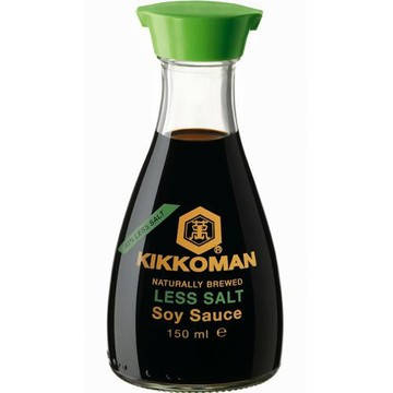 Соєвий соус із низьким вмістом солі Kikkoman, 150 мл, фото 1