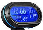 Багатофункціональні автомобільні електронні годинник VST 7009V | термометр, вольтметр | автомочасы, фото 7