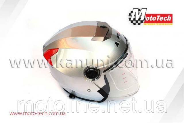 Шолом напівлицевик відкритий 858 (сірий), фото 1