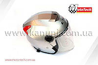 Шлем полулицевик открытый 858 (серый)