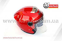 Шлем полулицевик открытый 858 (красный)