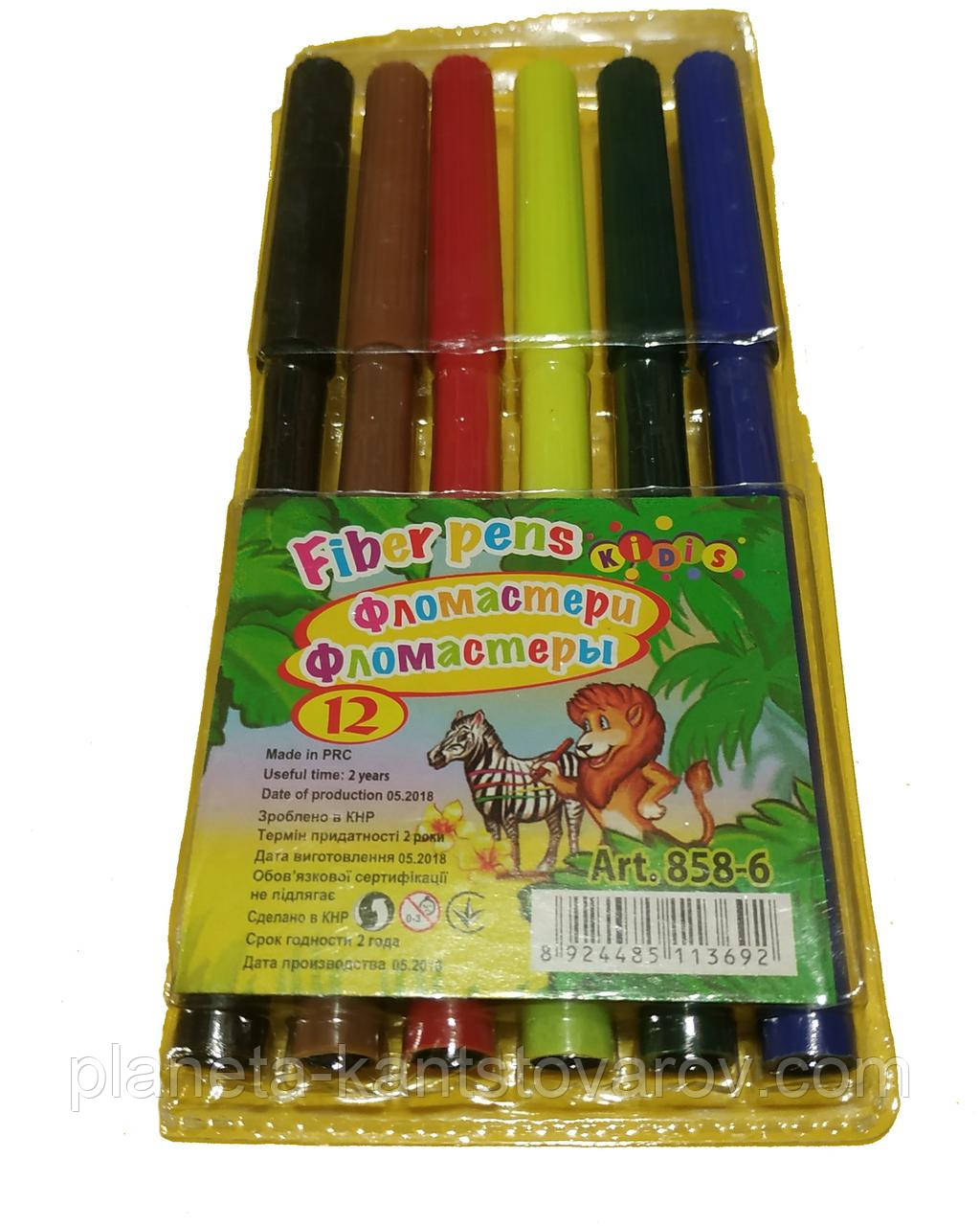 Флом. 6кол.№858-6 (в PVC ) Мультяшки/Kidis 12.5 cm