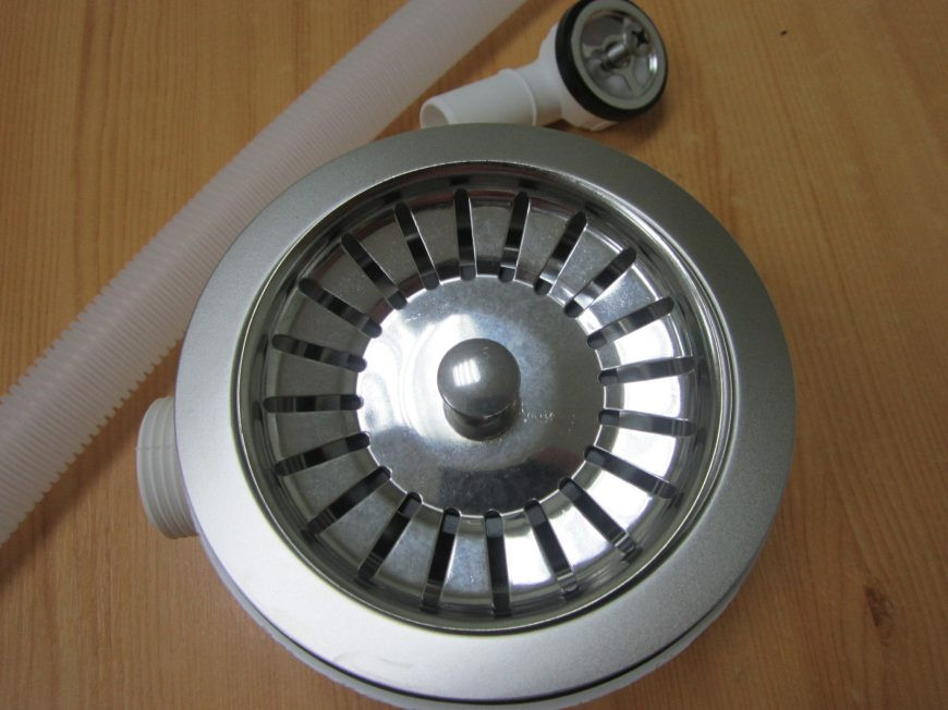 Євро вентиль з переливом (злив) для кухонного миття Італія, фото 1