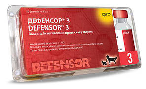 Вакцина Дефенсор-3 від сказу для котів і собак