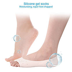 Силіконові зволожувальні шкарпетки укорочені Anti-Crack Silicone Socks (пара)