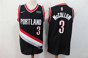 Вишивка чорна майка Nike McCollum No3 Portland Trail Blazers команда