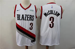 Вишивка біла майка Nike McCollum No3 Portland Trail Blazers команда