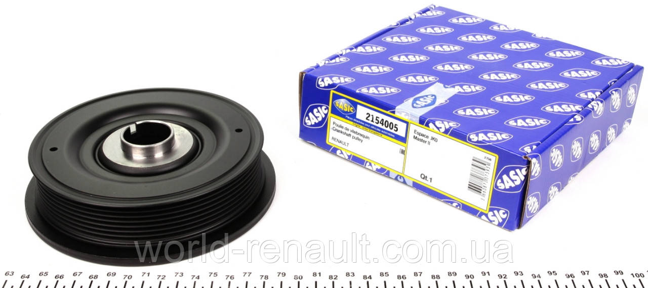 Шків (7-рк) колінвала на Рено Трафік II, Опель Віварі II G9U 2.5dci (146 л.с.) / SASIC 2154005