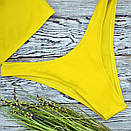 Купальник жіночий роздільний модель "Бандо" жовтий, фото 2