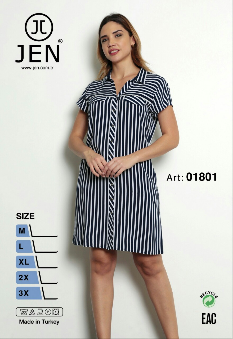 Халат літній великого розміру JEN