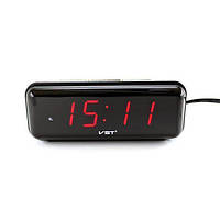 Часы VST 738 red, Часы цифровые настольные, Электронные сетевые часы - будильник, Часы с подсветкой