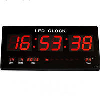 Настенные часы Led с подсветкой 3615 red, Электронные часы, будильник, настольные часы