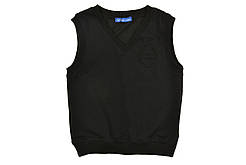 Жилет чорний з V-подібним вирізом трикотажний SmileTime ШКОЛА