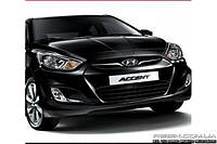 Захисні велюрові накладки на карти дверей для Hyundai Accent 2012